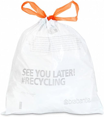 Paquete de 20 Bolsas de plástico B para basura 5L Brabantia